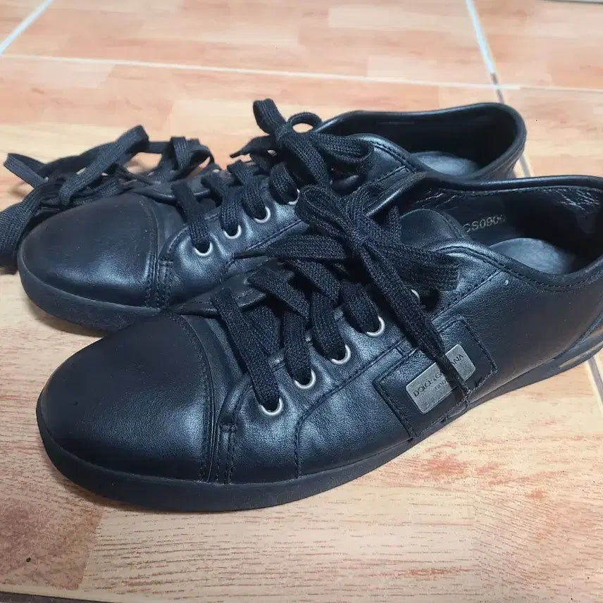 [BUNJANG] Dolce &amp; Gabbana Leather Sneakers / D&amp;G 돌체앤가바나 스니커즈7.5(265추천)