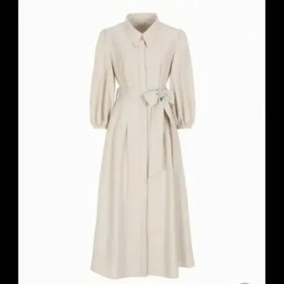 [BUNJANG] GraceU Flare Long Trench Dress Beige / 그레이스유 트렌치 플레어 롱 원피스 베이지