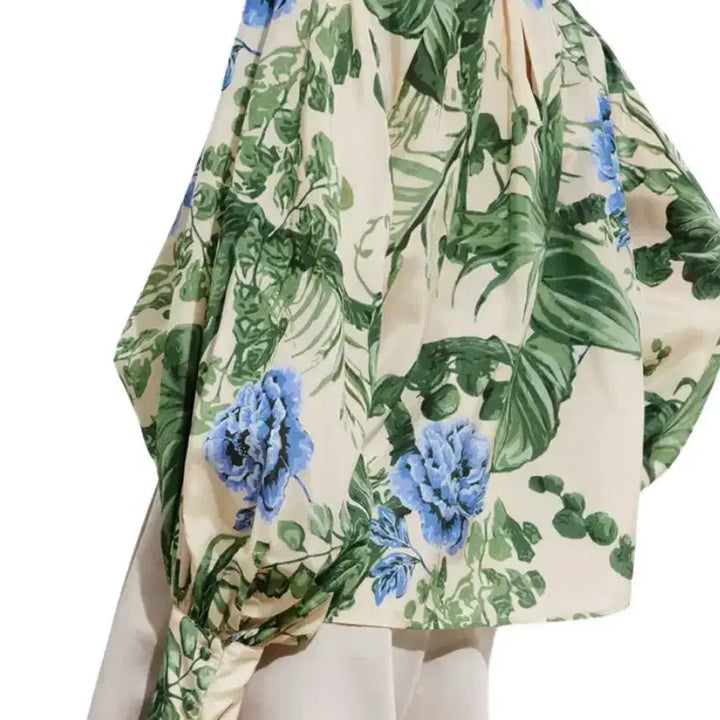 [BUNJANG] And Other Stories Floral Cotton Silk Trapeze Top / (새상품) 앤아더스토리즈 플로럴 코튼 실크 트래피즈 탑