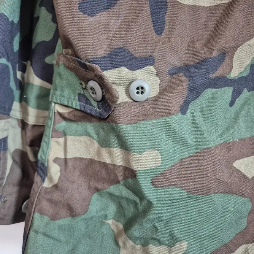 [BUNJANG] Military Woodland Camo Field Jacket (Early Model, Size S-S) / 밀리터리 우드랜드 카모 야상 자켓 초기형 S-S 사이즈