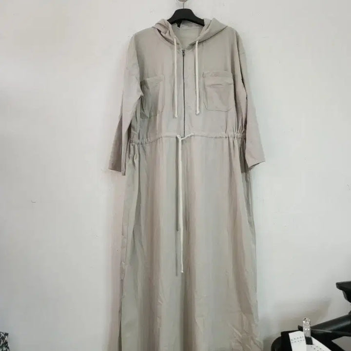 [BUNJANG] Hooded Long Dress (Ivory) / 후드 롱 원피스 (아이보리)