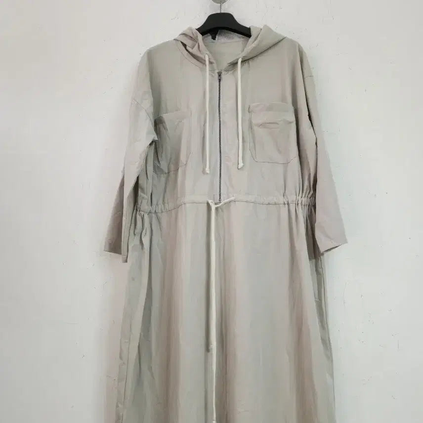 [BUNJANG] Hooded Long Dress (Ivory) / 후드 롱 원피스 (아이보리)
