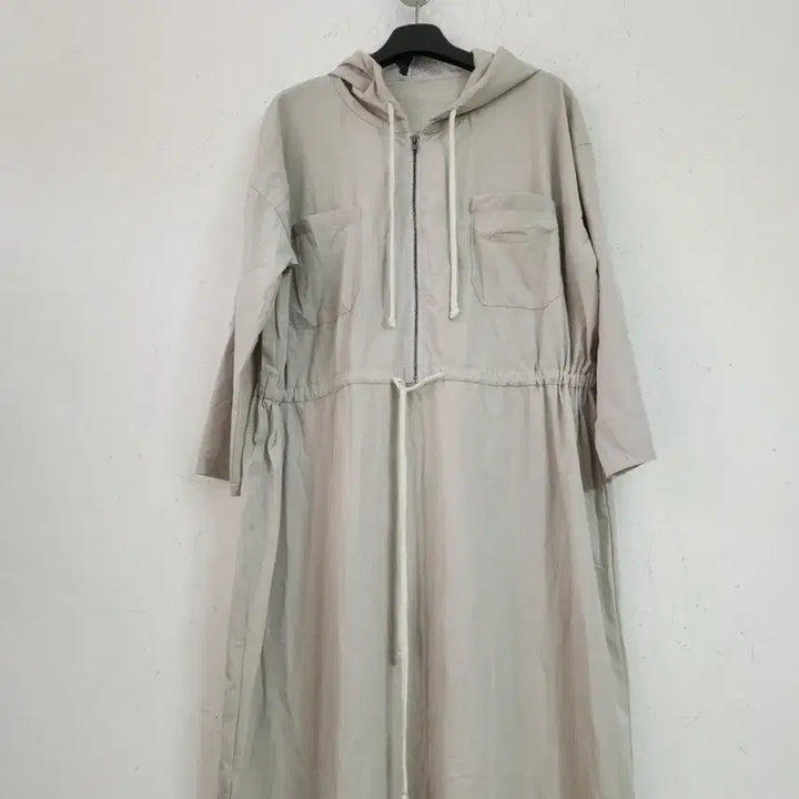 [BUNJANG] Hooded Long Dress (Ivory) / 후드 롱 원피스 (아이보리)