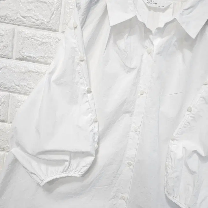[BUNJANG] White Puff Sleeve Shirt / 긔연 화이트 셔츠