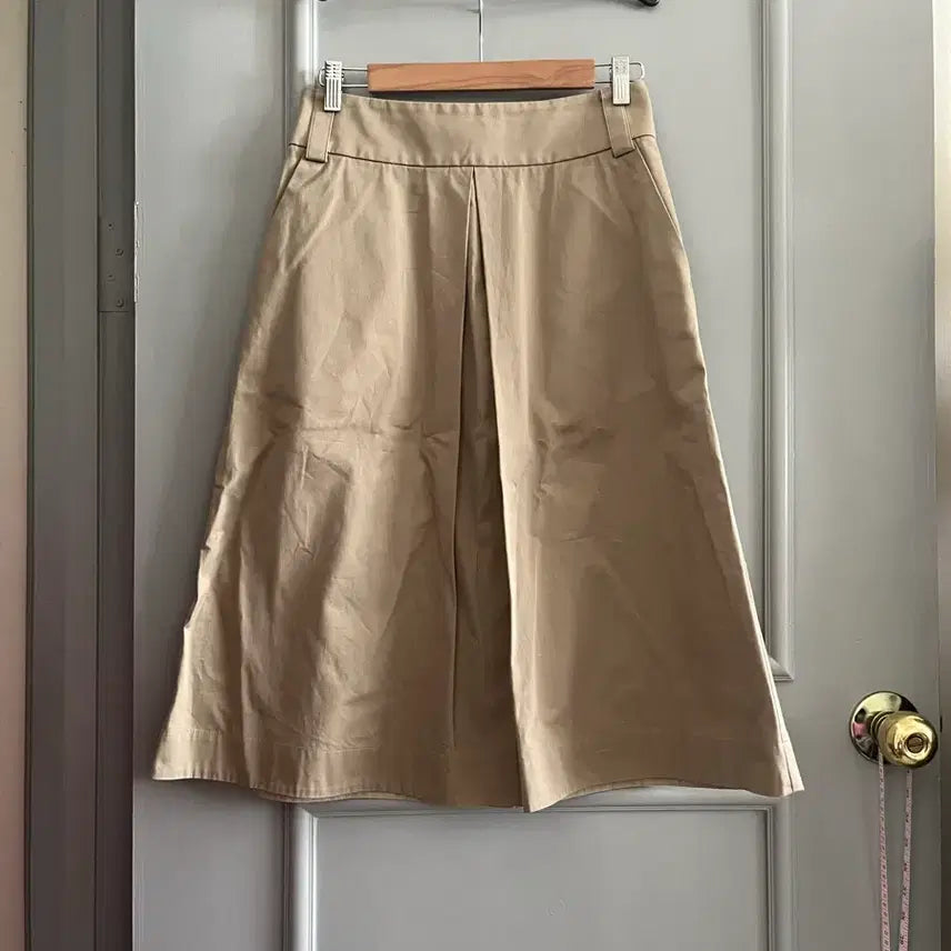 [BUNJANG] Margaret Howell Midi Skirt Beige Cotton / 마가렛호웰 스커트