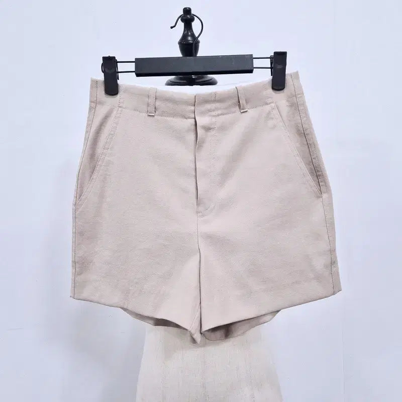 [BUNJANG] Legacyone Linen Blend High-Waist Shorts / 레가시본 린넨 혼방 하이웨이스트 반바지