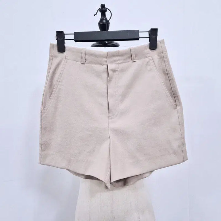 [BUNJANG] Legacyone Linen Blend High-Waist Shorts / 레가시본 린넨 혼방 하이웨이스트 반바지