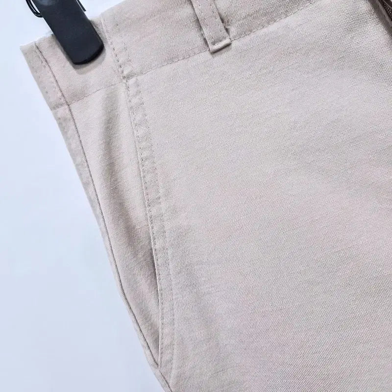 [BUNJANG] Legacyone Linen Blend High-Waist Shorts / 레가시본 린넨 혼방 하이웨이스트 반바지