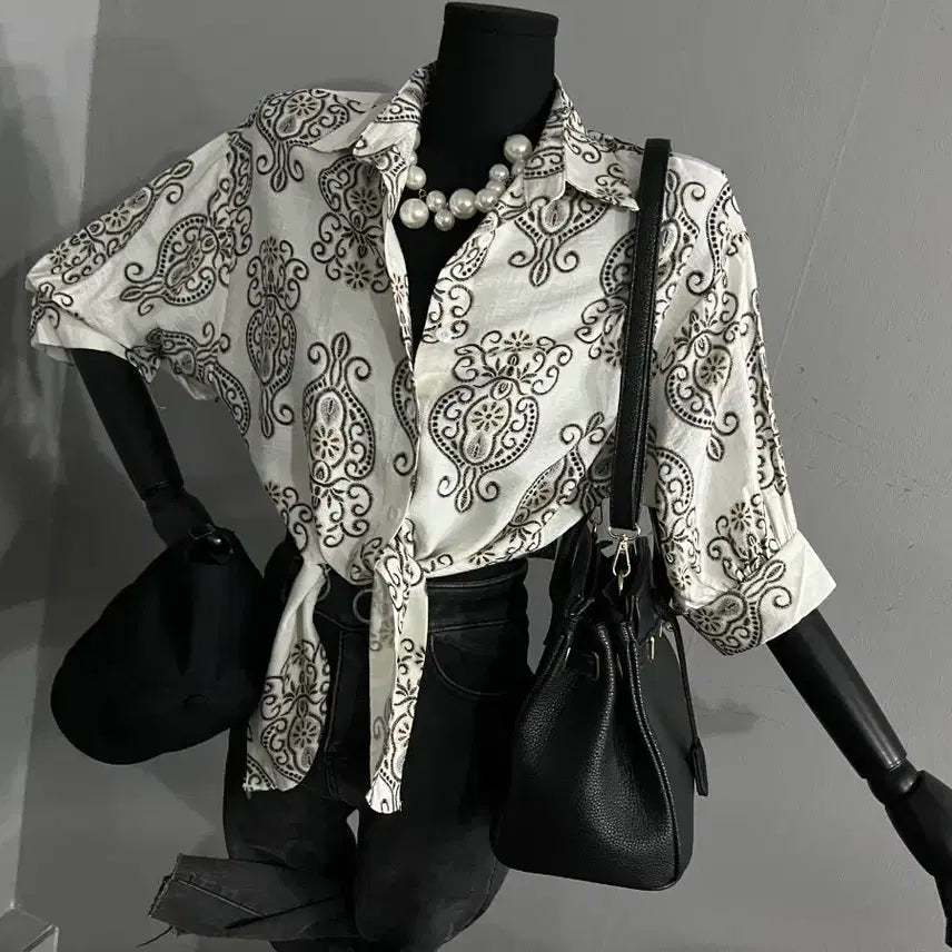 [BUNJANG] Antique Knot Shirt / 앤틱매듭셔츠/셔츠/남방