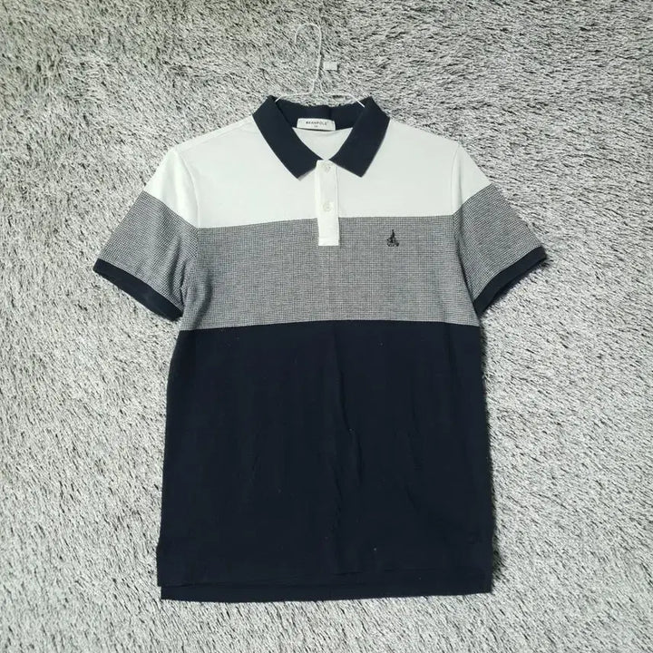 [BUNJANG] Beanpole Color Block Short Sleeve Polo T-Shirt / 빈폴 배색 반팔 카라티 1001247