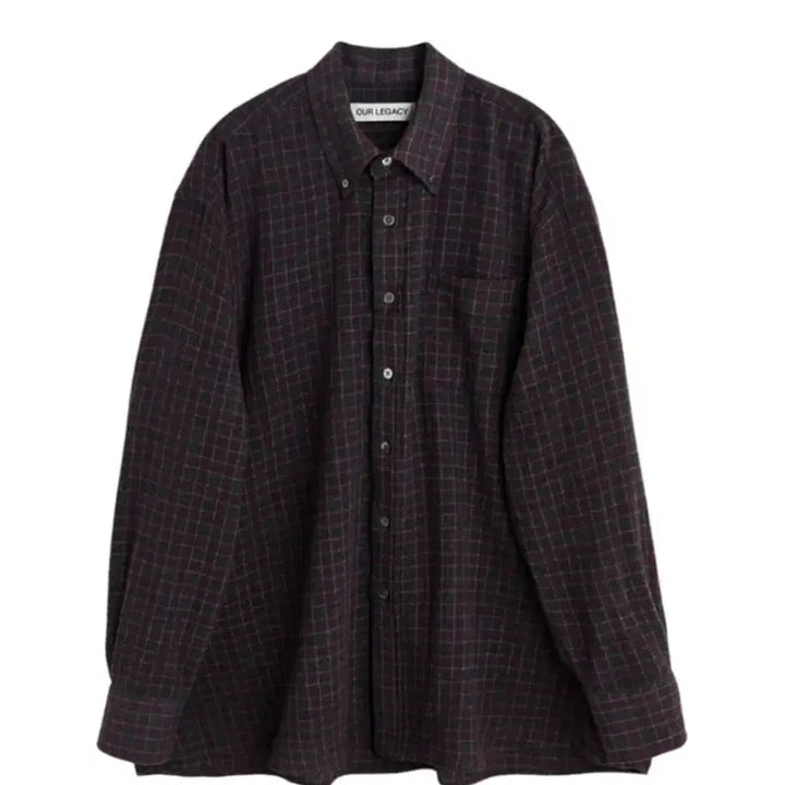 [BUNJANG] Our Legacy Borrowed BD Shirt Sophomore Check Rural Wool / 아워레가시 보로우드 BD 셔츠 소포모어 체크 루럴 울