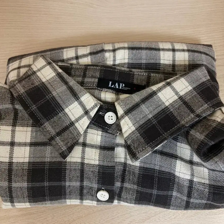 [BUNJANG] LAP Brown Check Pattern Shirt / Lap 브라운 체크무늬 남방 셔츠