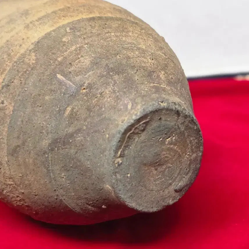 [BUNJANG] Ancient Korean Pottery Earthenware Jar with Ear Handles and Long Neck - Mongol Jar / *토기 귀달린 긴목 항아리