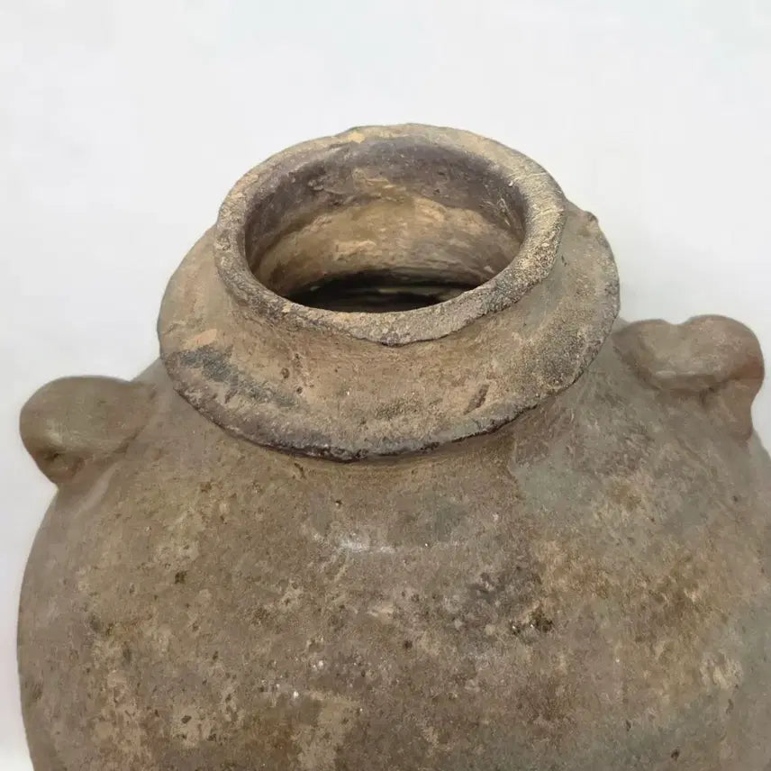 [BUNJANG] Ancient Korean Pottery Earthenware Jar with Ear Handles and Long Neck - Mongol Jar / *토기 귀달린 긴목 항아리