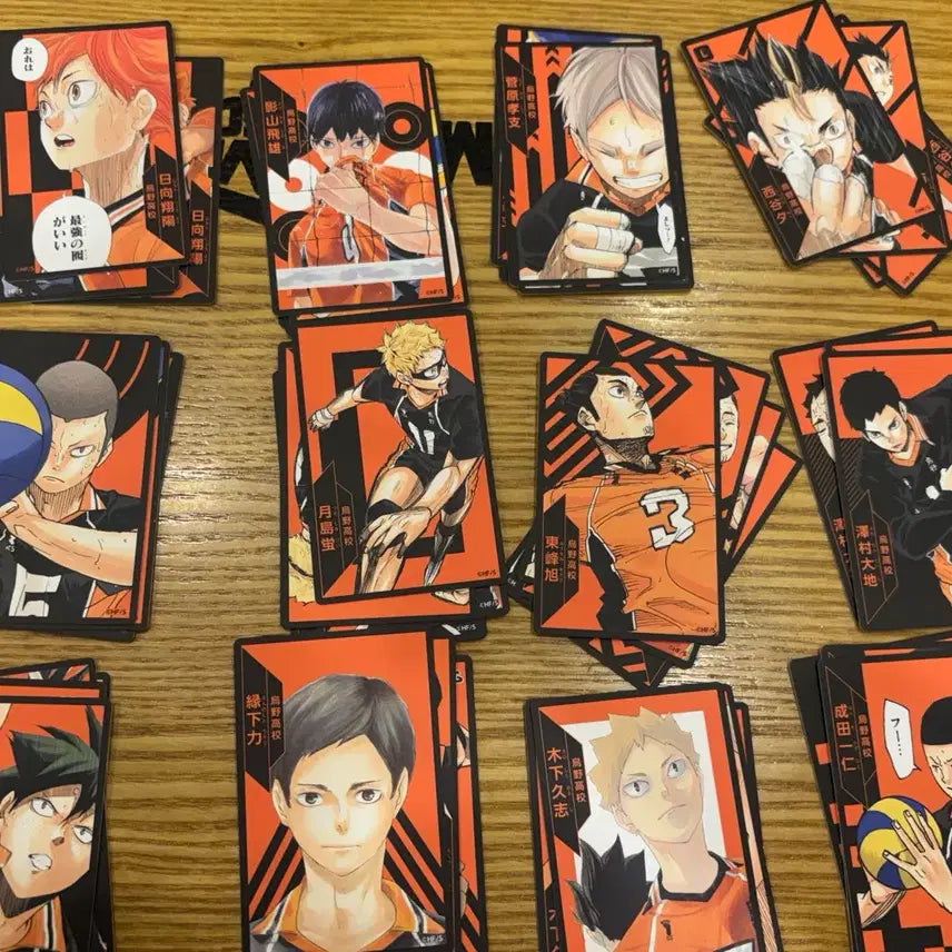 [BUNJANG] Haikyuu!! Karasuno Original Art Board Game Card Bundle Set / 오늘특가) 카라스노 원화 보드게임 카드 일괄