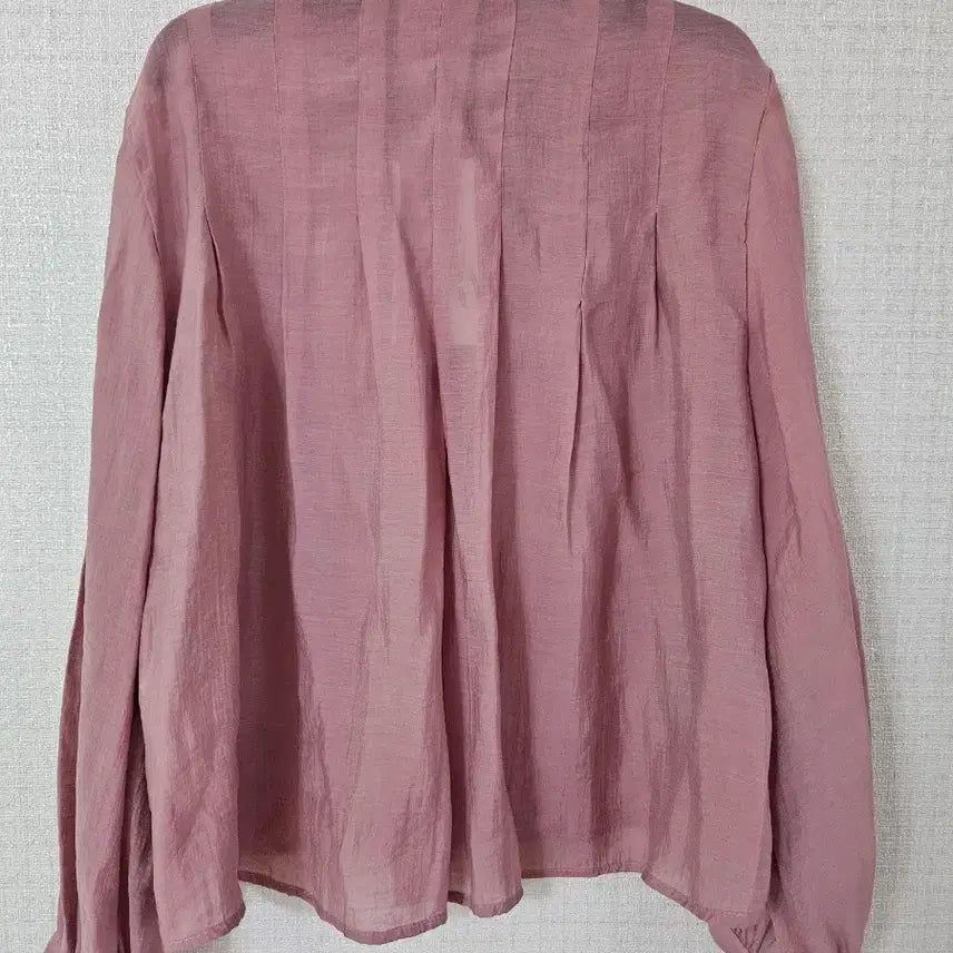 [BUNJANG] Zara Pink See-through Jewel Button Blouse XS / ZARA 자라 핑크 시스루 보석단추 블라우스 XS