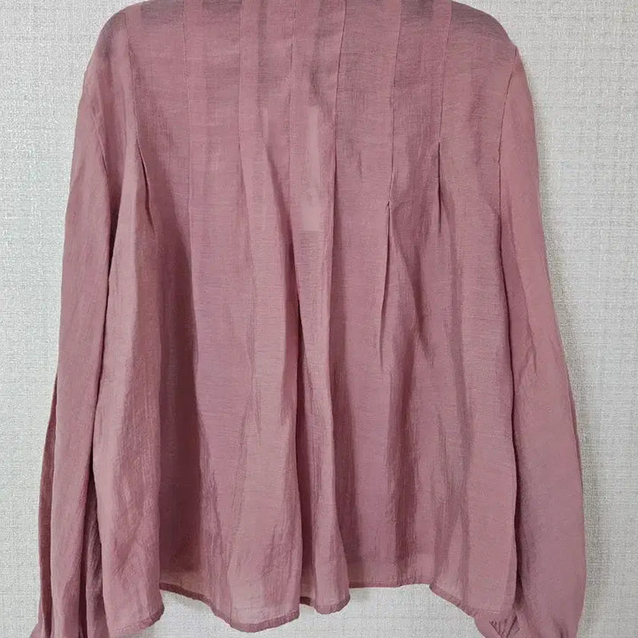 [BUNJANG] Zara Pink See-through Jewel Button Blouse XS / ZARA 자라 핑크 시스루 보석단추 블라우스 XS