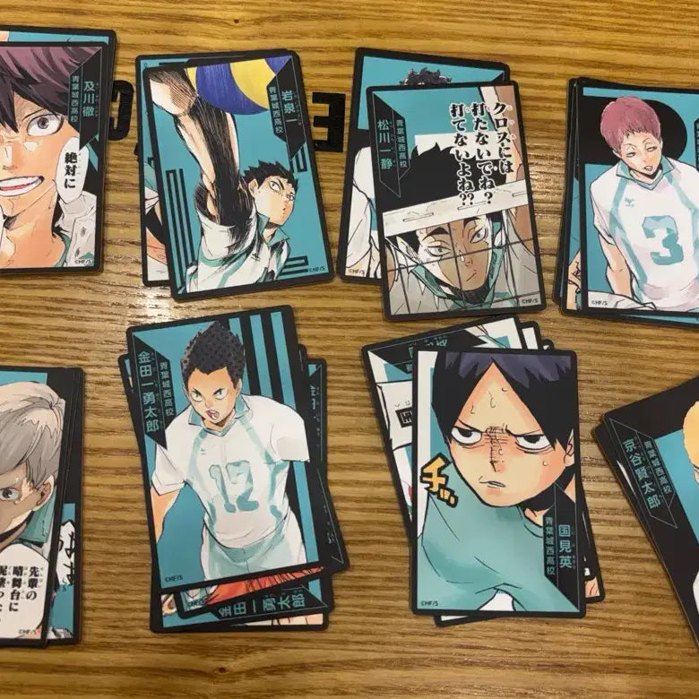 [BUNJANG] Seijoh High School Original Art Board Game Cards Bundle Set / 하이큐 세이죠 원화 보드게임 카드 일괄