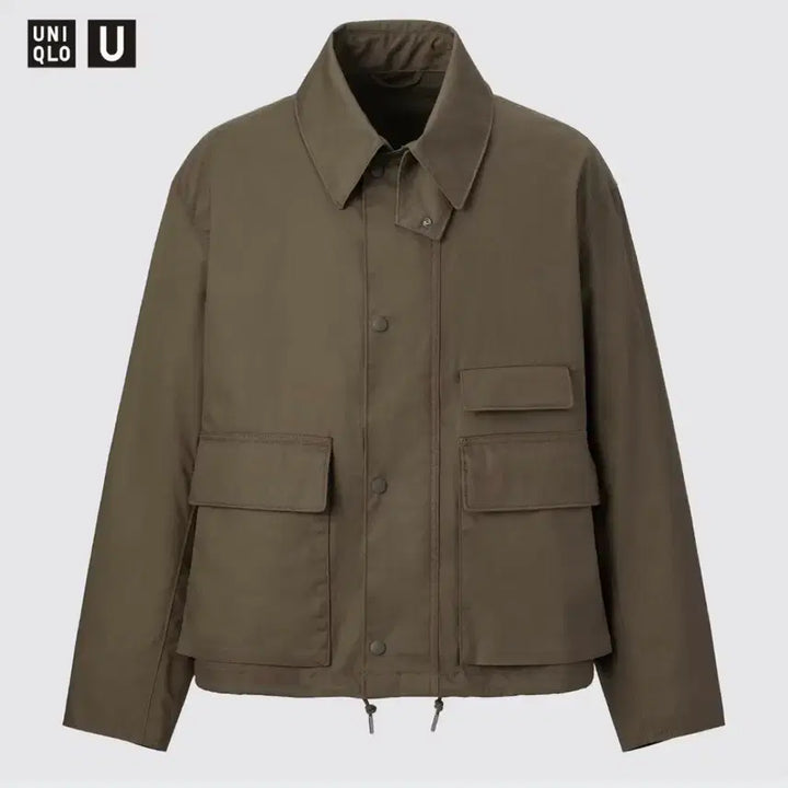 [BUNJANG] Uniqlo U Utility Short Blouson Brown / [L] 유니클로 U 유틸리티 쇼트 블루종