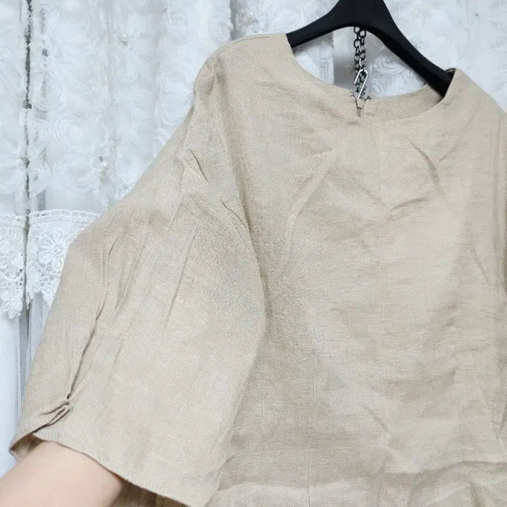 [BUNJANG] Linen Pleated Dress / 린넨 플리츠원피스