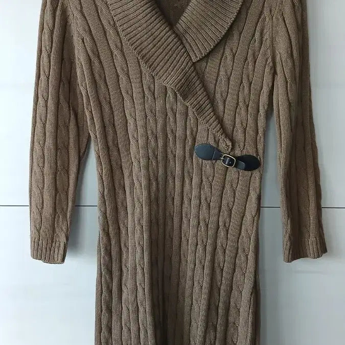 [BUNJANG] Calvin Klein Brown Knit Dress Size 44 / 캘빈클라인 브라운 니트 원피스 44사이즈