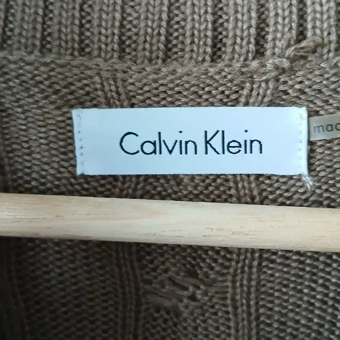 [BUNJANG] Calvin Klein Brown Knit Dress Size 44 / 캘빈클라인 브라운 니트 원피스 44사이즈