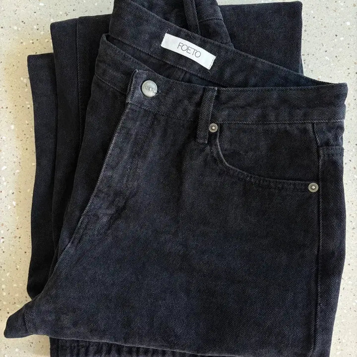 [BUNJANG] Poeto Leopard Low Denim / [포에토] leopard low denim
