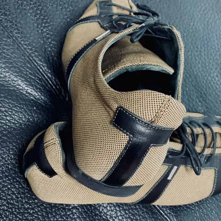 [BUNJANG] A.Testoni Genuine T-Logo Sneakers Shoes 270 / [아 테스토니] 정품 T로고 스니커즈 구두 270