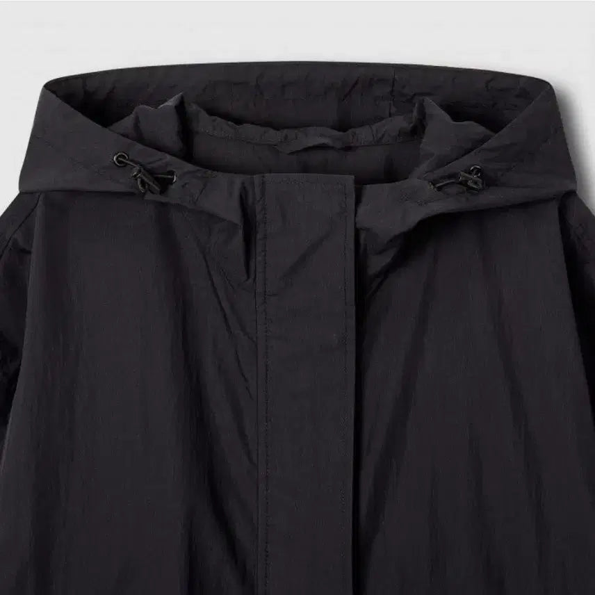 [BUNJANG] Oversized Hooded Jumper Jacket Black / 자주 오버핏 사각사각 후드점퍼 새제품