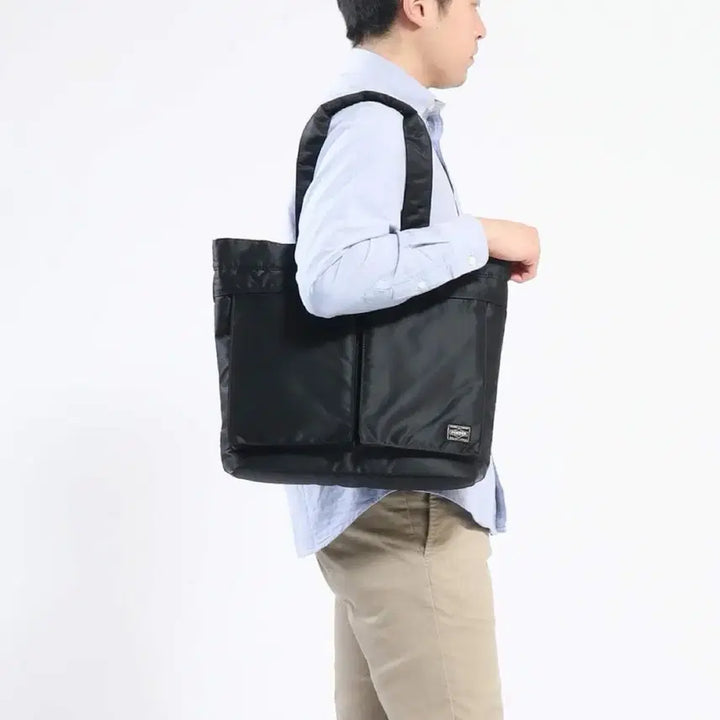 [BUNJANG] Porter Tanker Tote Bag Black / 포터 탱커 토트백 블랙