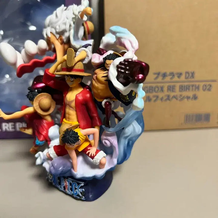 [BUNJANG] MegaHouse Petitrama One Piece Luffy Evolution Tree Figure / 메가하우스 쁘띠라마(푸치라마) 원피스 루피 진화트리