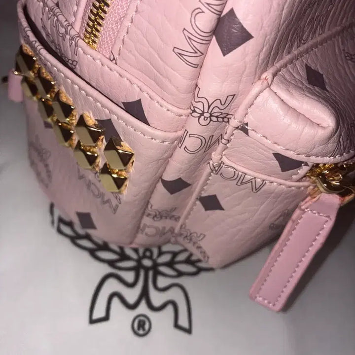 [BUNJANG] MCM Powder Pink Backpack XS / Mcm 파우더핑크 백팩 xs 양지뢰
