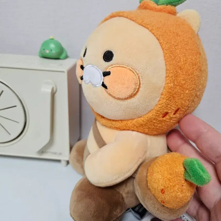 [BUNJANG] Kakao Friends Choonsik Jeju Edition Mandarin Mini Plush / 카카오프렌즈 춘식이 제주에디션 감귤 미니 인형