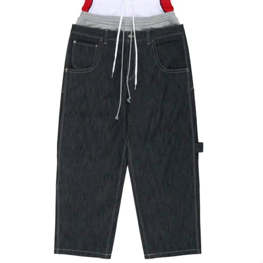 [BUNJANG] Protocol Index Layered Denim Pants Size 3 / 프로토콜 인덱스 3 레이어드 데님 팬츠 3 사이즈