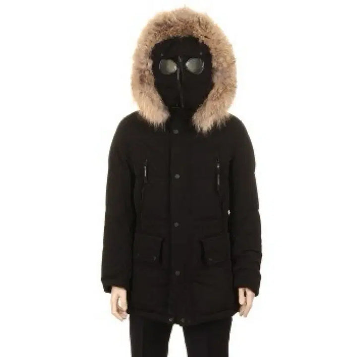 [BUNJANG] C.P. Company Mille Miglia Norgi Hooded Down Puffer Jacket with Detachable Racoon Fur Trim / [CP 컴퍼니] 정품 밀레밀리아 노르지 후드 라쿤털 탈부착 다운점퍼 L