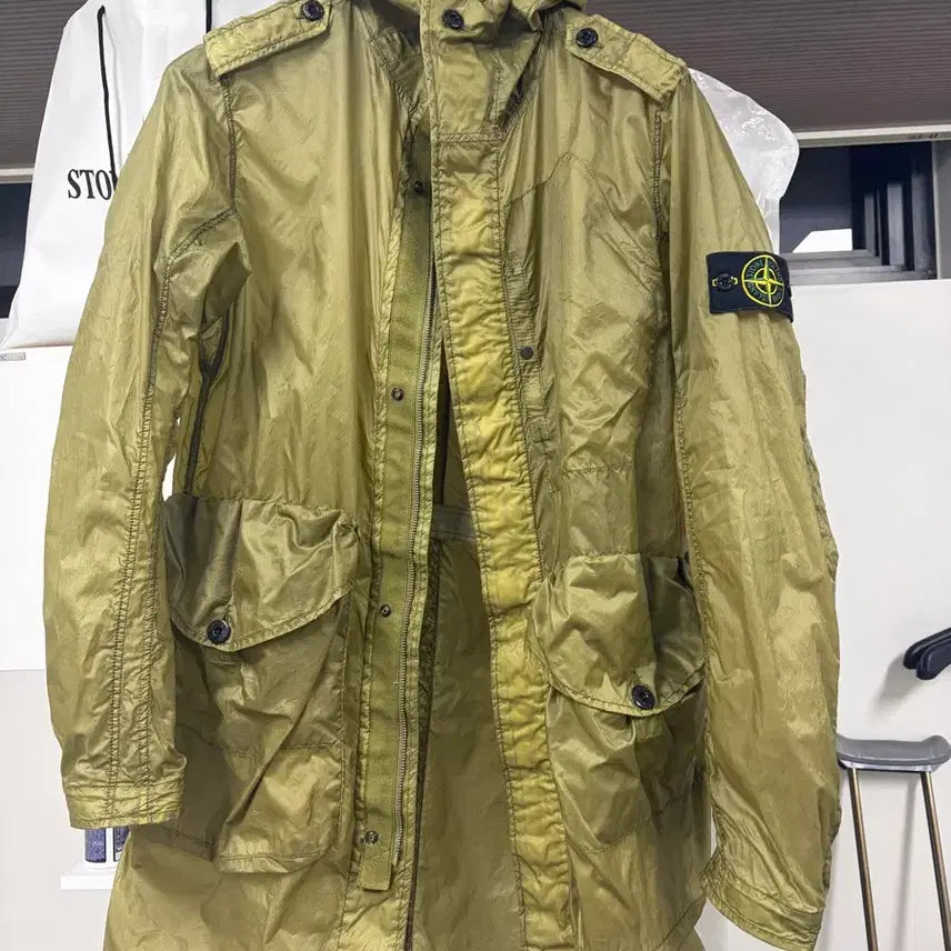 [BUNJANG] Stone Island 2009 SS Hyperlight Nylon Tela Jacket / 스톤아일랜드 2009ss 하이퍼라이트 나일론 텔라 야상 바람막이