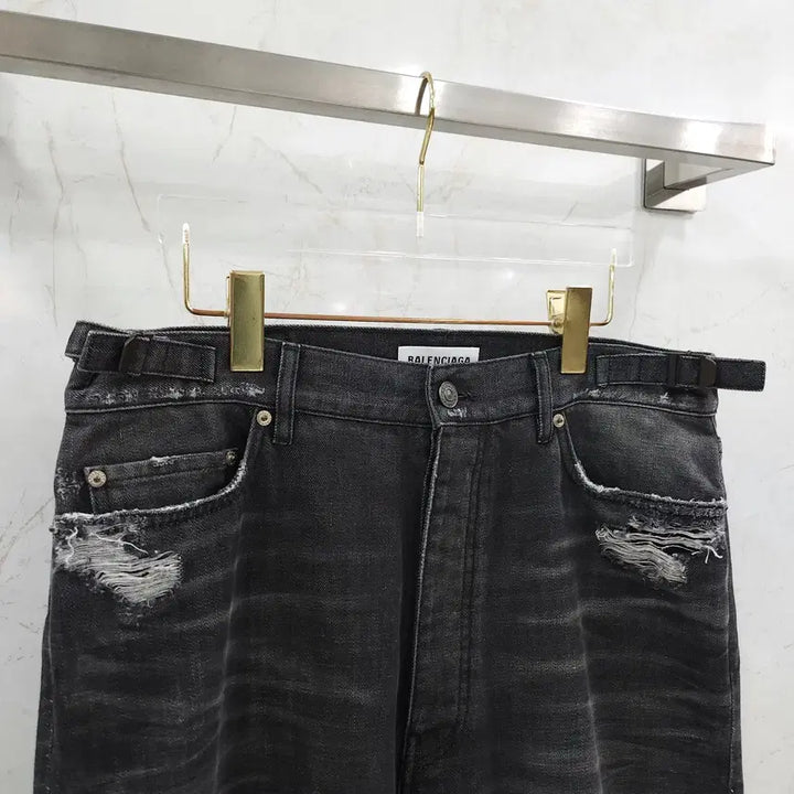 [BUNJANG] Balenciaga Relaxed Fit Ribbed Pants Black / S / 발렌시아가 릴렉스드 핏 립팬츠 블랙