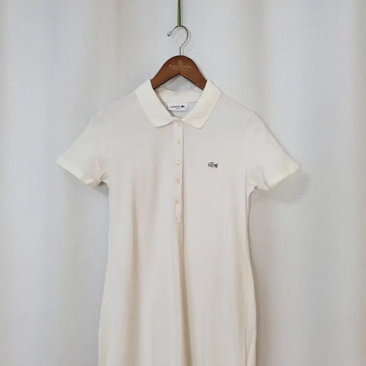 [BUNJANG] Lacoste Cotton Shirtdress White / 라코스테 원피스40