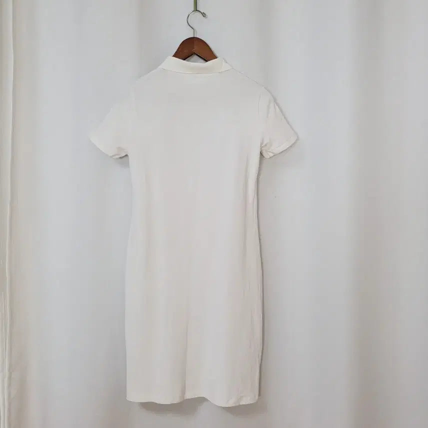 [BUNJANG] Lacoste Cotton Shirtdress White / 라코스테 원피스40