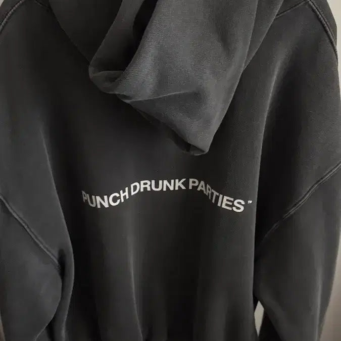 [BUNJANG] Punchdrunkparadis Charcoal Hoodie Size 0 / 펀치드렁크파티즈 차콜 후드티