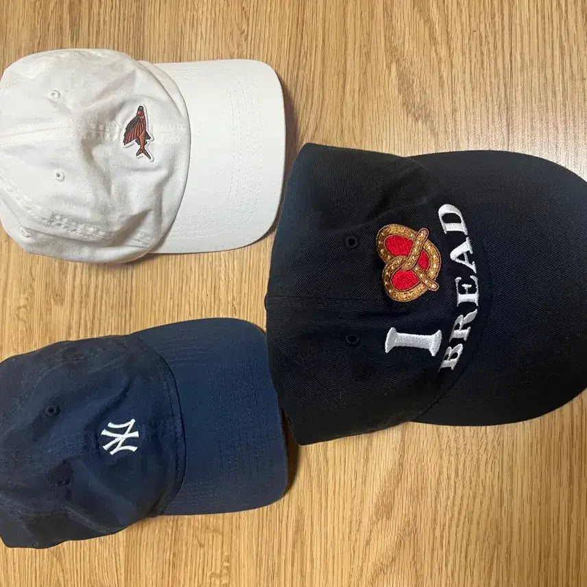 [BUNJANG] New Era, Pretzel, Cafe du Cyclist Casual Ball Cap Set / 캐주얼 볼캡 3종 판매