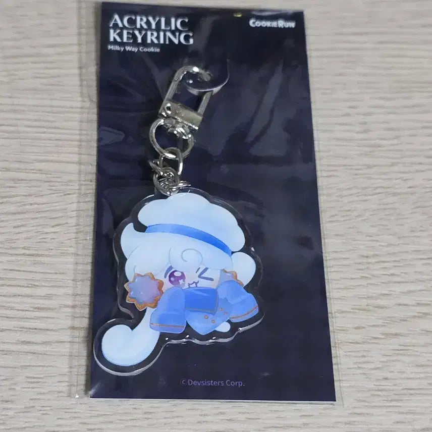 [BUNJANG] Cookie Run Milky Way Cookie Acrylic Keyring / 쿠키런 쿠키앤모어 팝업 밀키웨이맛 쿠키 아크릴 키링