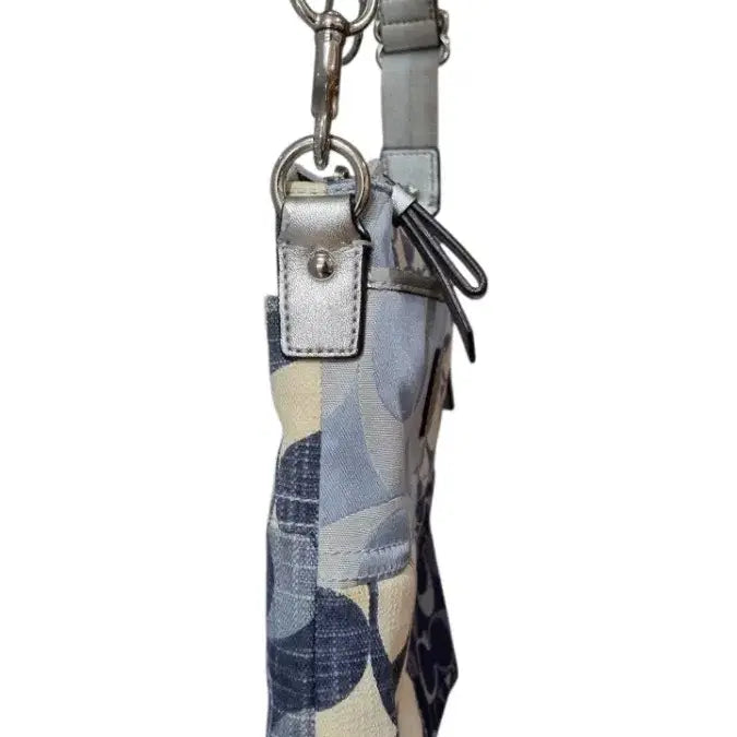 [BUNJANG] Coach Poppy Signature Denim Patchwork Crossbody Bag / 빈티지 코치 포피 시그니처 데님 패치워크 크로스바디 블루