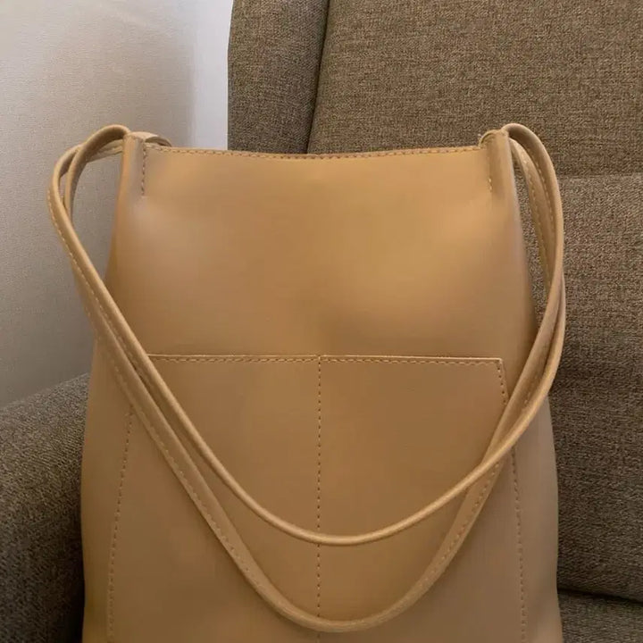 [BUNJANG] Beige Tone Shopper Bag / 베이지 톤 쇼퍼백