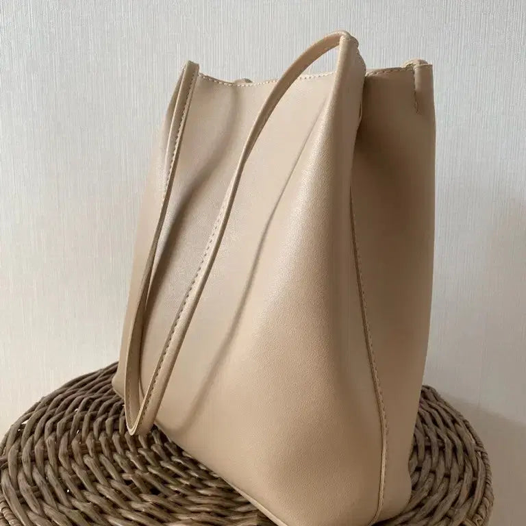 [BUNJANG] Beige Tone Shopper Bag / 베이지 톤 쇼퍼백