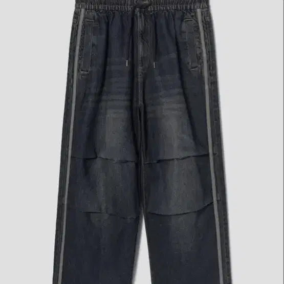 [BUNJANG] 8 Seconds Banding Denim Track Jogger Pants / 에잇세컨즈 밴딩 데님 트랙 조거 팬츠