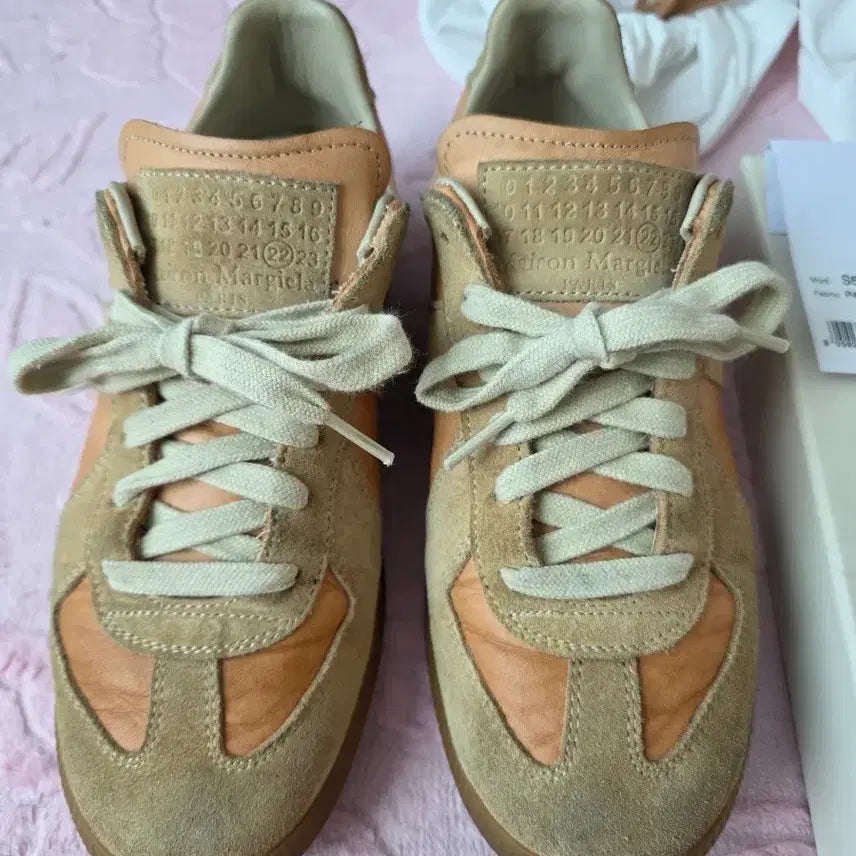 [BUNJANG] Maison Margiela German Army Sneakers Beige / 메종 마르지엘라 독일군 스니커즈 베이지