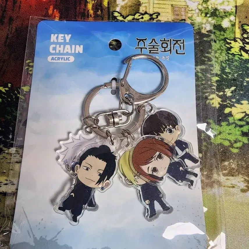 [BUNJANG] Jujutsu Kaisen Pop Bubble Cafe Akatsuki Okketsu Acrylic Wagle Wagle Keyring (Sealed) / [미개봉]주술회전 팝버블 카페 희옥옥절 아크릴 와글와글 키링