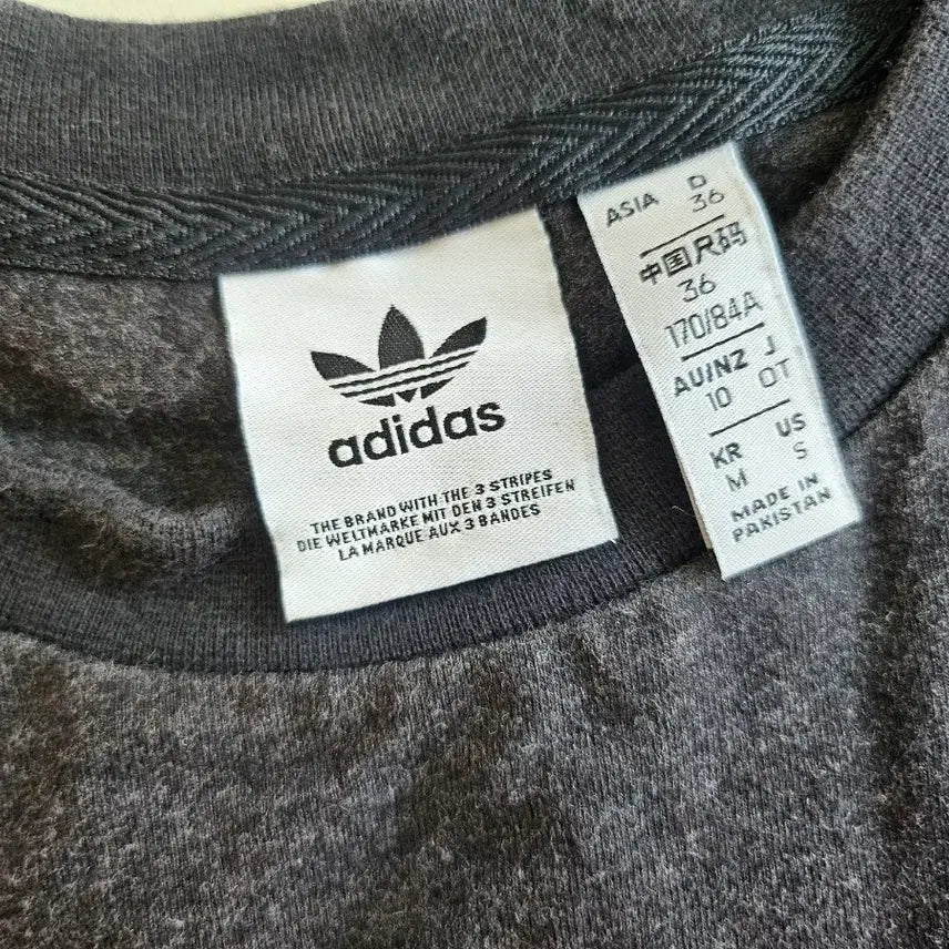 [SOLD OUT] 아디다스 반팔 크롭 티셔츠 블랙