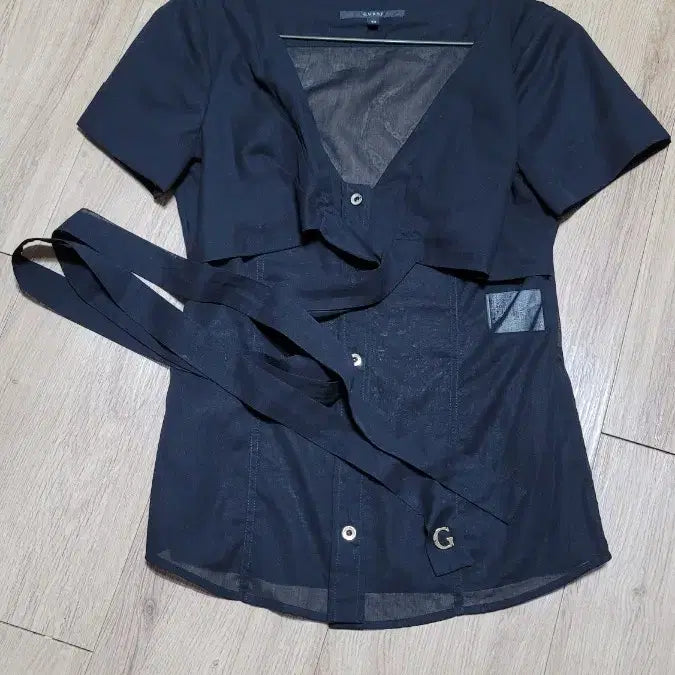 [BUNJANG] Gucci Empire Way Bolero Layered Belted Blouse / 구찌 엠파이어 웨이스트 볼레로 레이어드 벨티드 블라우스